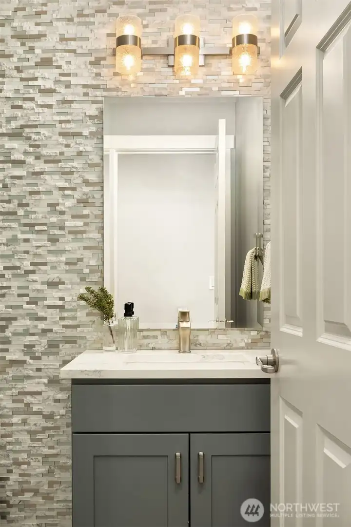 Main level updated powder bathroom.