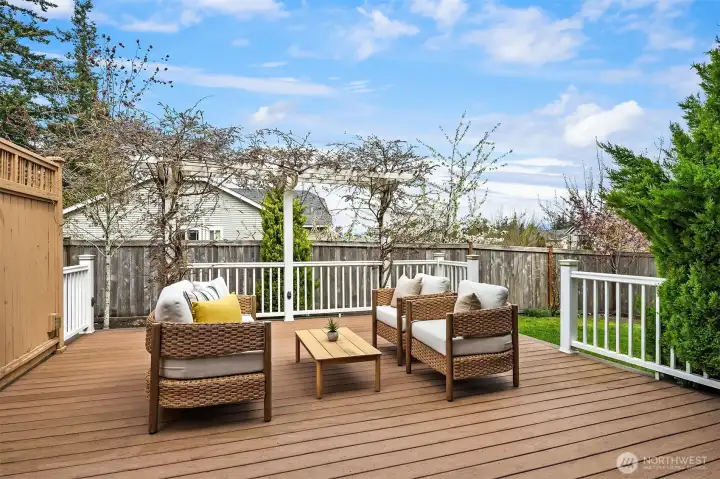 TimberTech patio fabulous for entertaining.