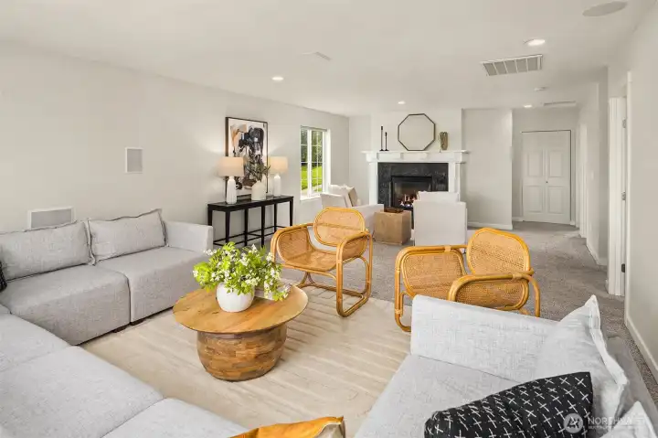 2nd level loft bonus room.