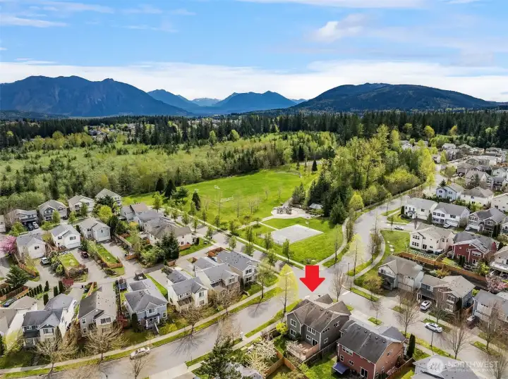 Steps away from Carmicheal Park.