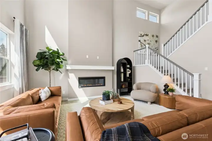 Photo rendering is representational and may be virtually staged. Actual home is under construction and finishes, elevation, and paint colors may vary. See site agent for details.
