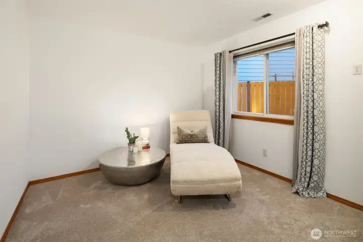 Lower level bedroom - there is also a 3/4 bath on the lower level.