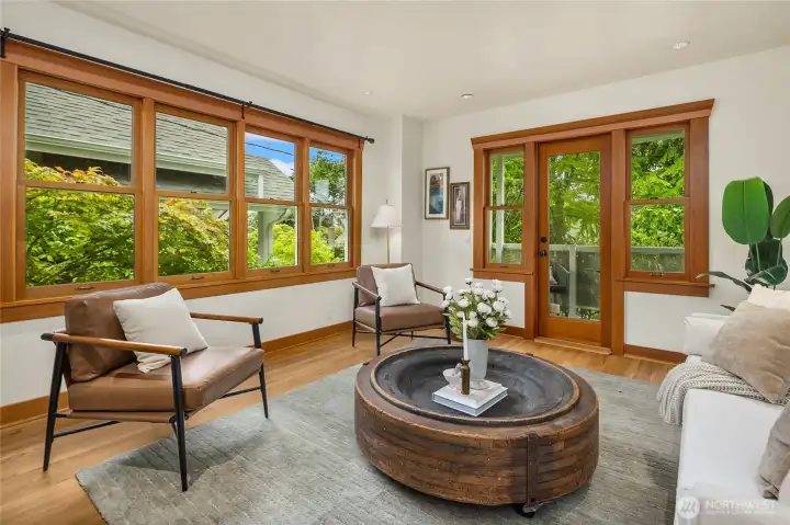 Fir trim throughout this home adds warmth. Fir trim throughout this home adds warmth.