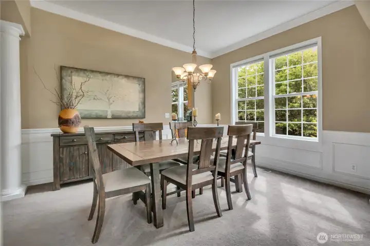 Formal dining space
