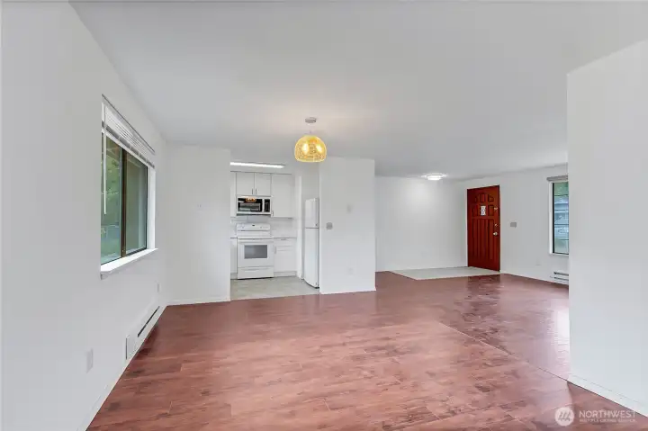 New paint and flooring