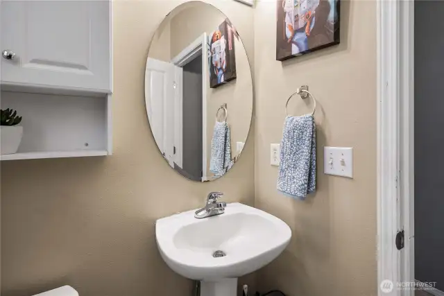 1/2 bath on the main level