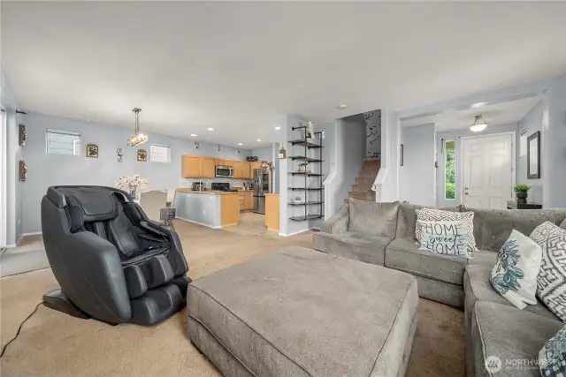 Open concept living space