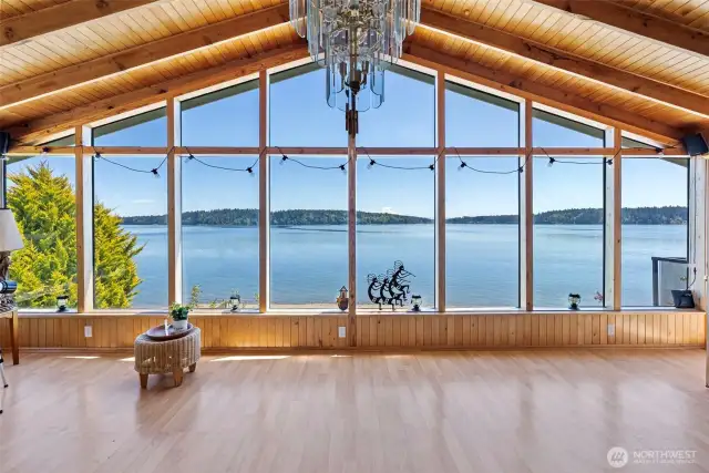 Our favorite room in the house with amazing views, could make an amazing second dining room