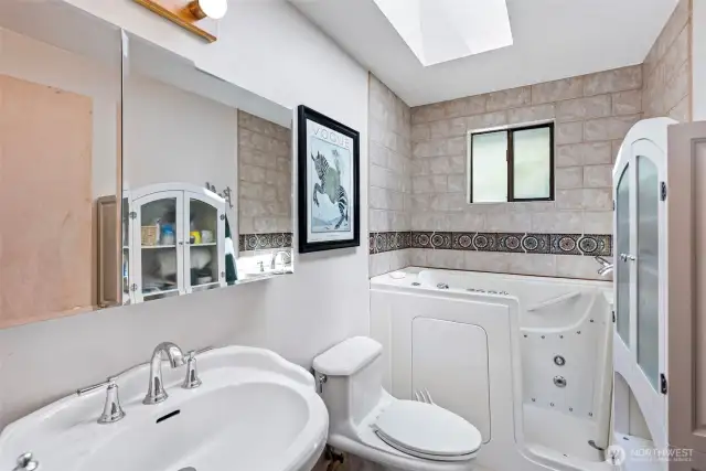 Full bath on the main floor