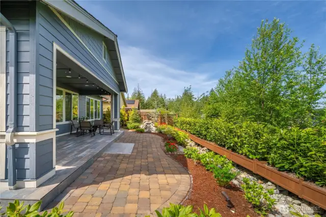 So much privacy is afforded with this premier lot.