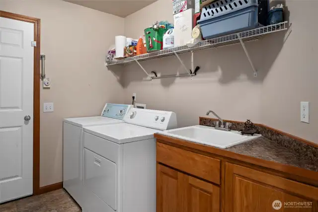 Laundry Room into garage
