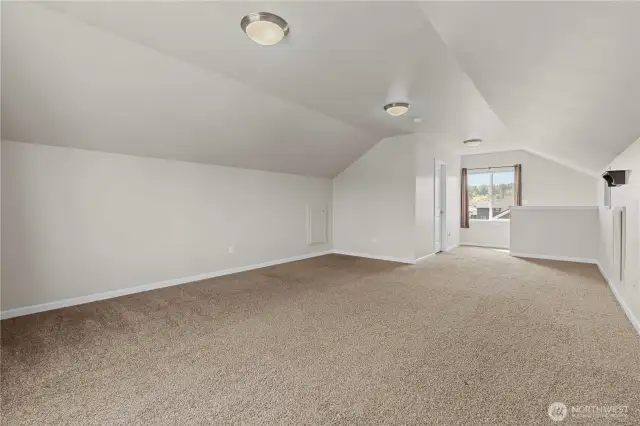 The bonus space on the third-level with a .75 bathroom.