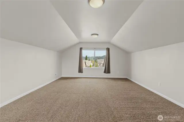 The bonus space on the third-level with a .75 bathroom.