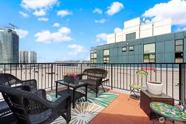 Rooftop deck.
