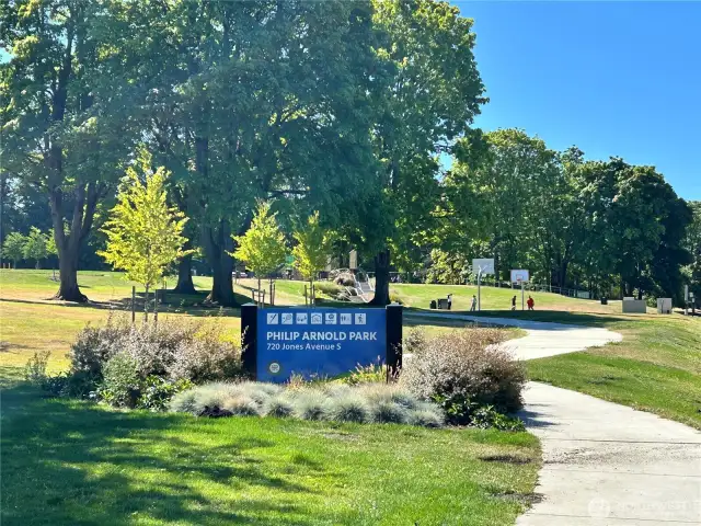 Short walk to brand new renovated park.