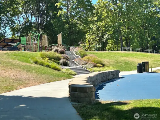 Walking and bike trails.