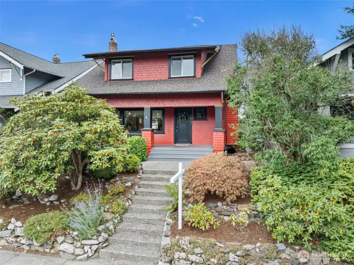 The coveted CRAFSTMAN, elevated w/tiered landscaping