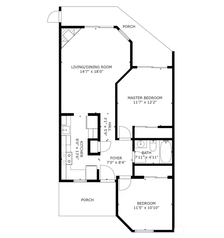 Approximate floorplan