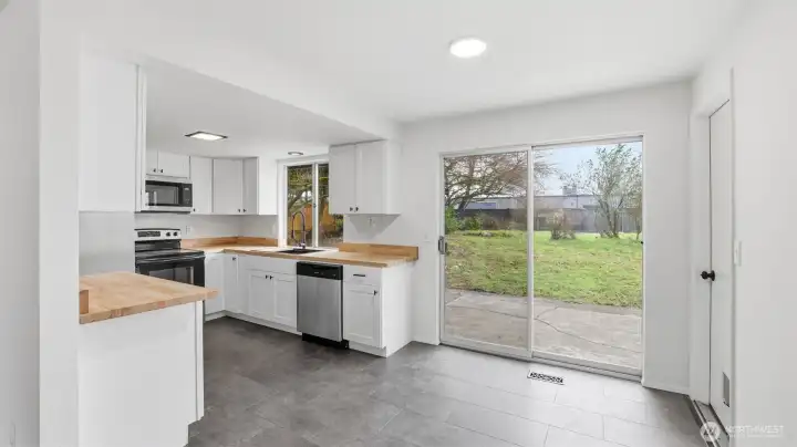 Brand new kitchen and all new stainless steel appliances
