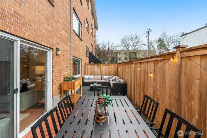 Enjoy al fresco dining, lounge in the sun, garden, the possibilities are endless with this large outdoor area.