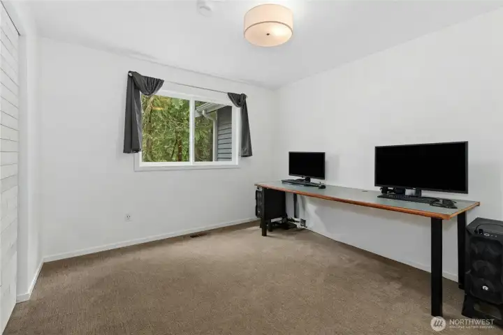 Versatile lower-level bedroom, office or guest suite