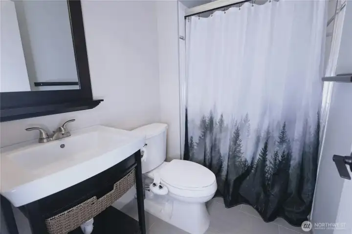 ¾ bath on lower level for added convenience