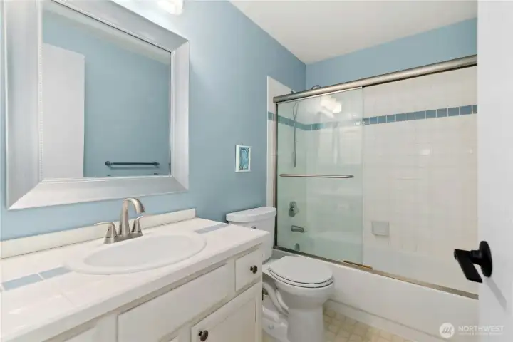 Full upstairs bathroom with updates