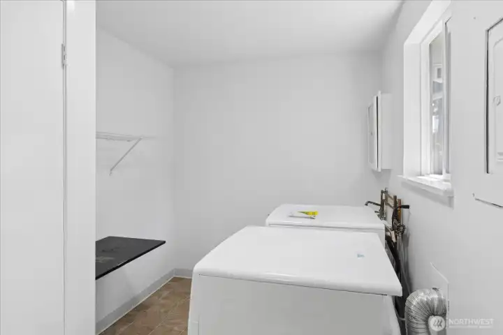 Utility room is just off of the kitchen.