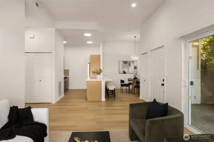 New updated lighting, new cabinets, new floor, new paint, new stainless steel appliances make this unit better than new!