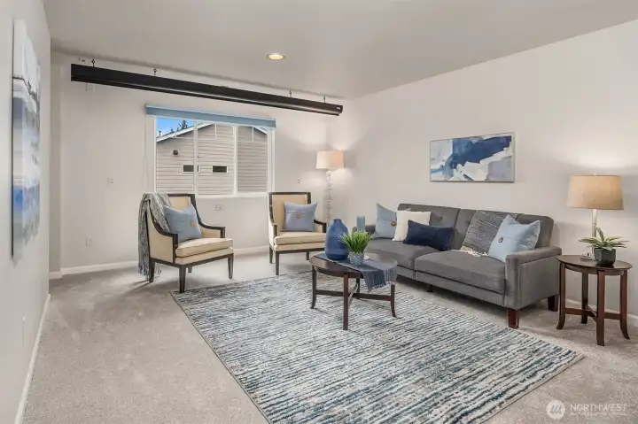 Bonus/Media Room with huge retractable movie screen & built-in speakers.