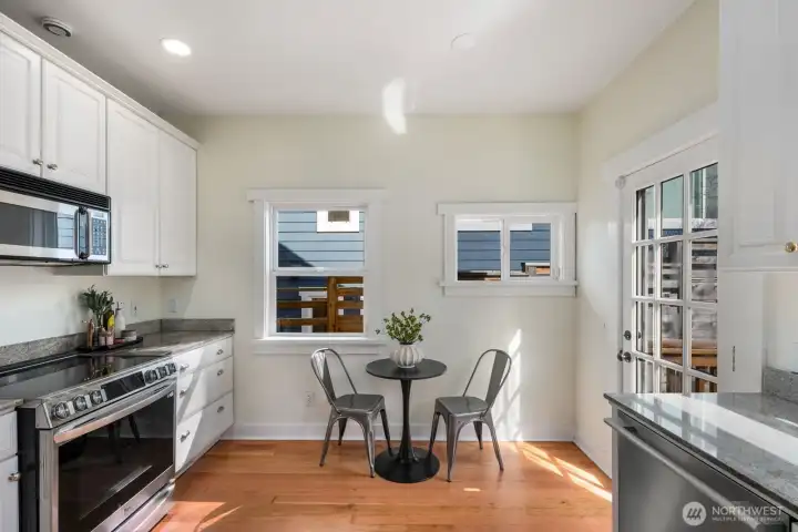 Beautiful kitchen that leads to outdoor area