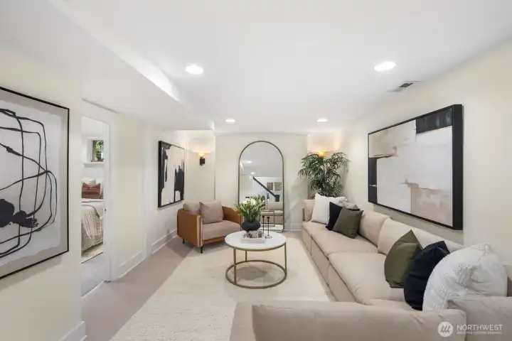 Lower level family room