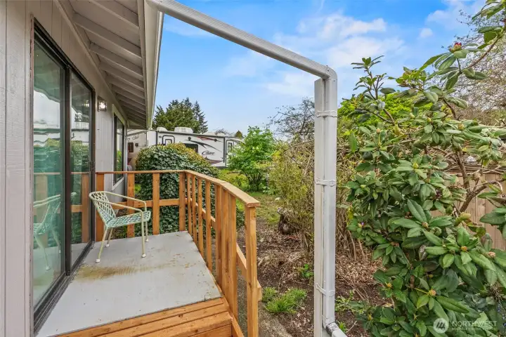Unit 3 features a dedicated porch for enjoying outdoor space.
