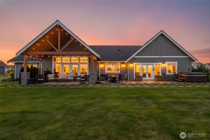 Rear view of home
