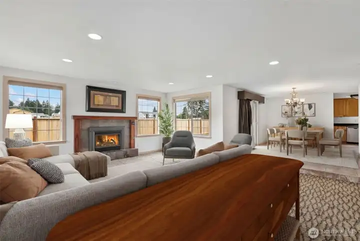 Living Room & Formal Dining Room