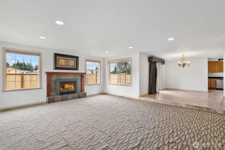 Living Room and Formal Dining Room