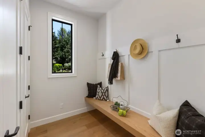 Mudroom off 3car attached garage
