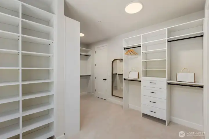 Primary walk-in closet