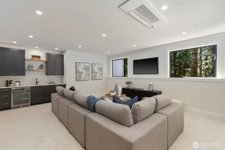 Lower level family room