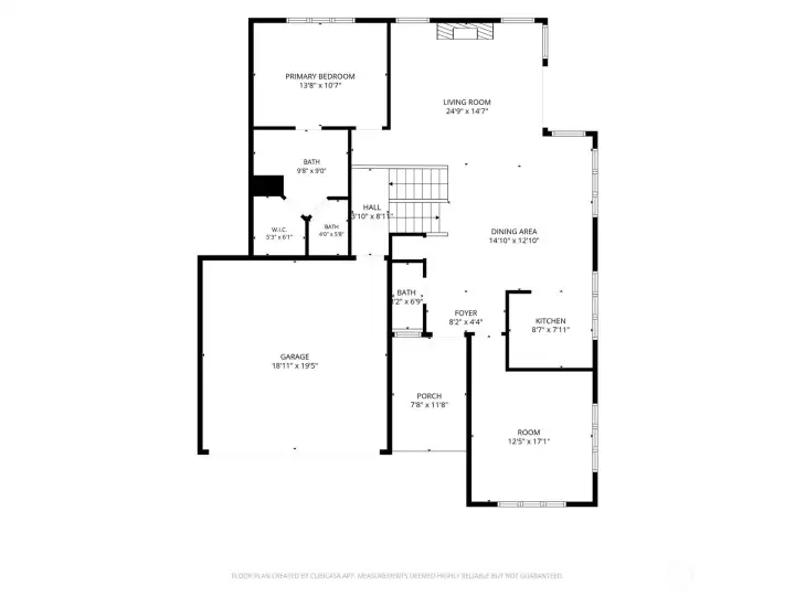 Main floor layout. Main floor layout.
