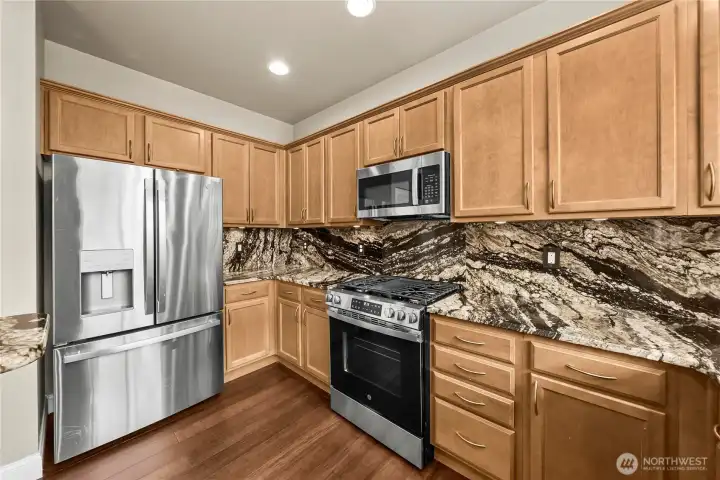 New stainless appliances. New stainless appliances.