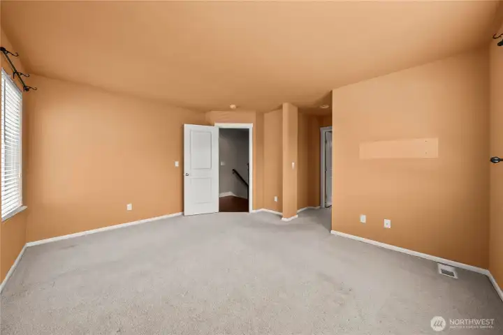 Spacious primary bedroom. Spacious primary bedroom.