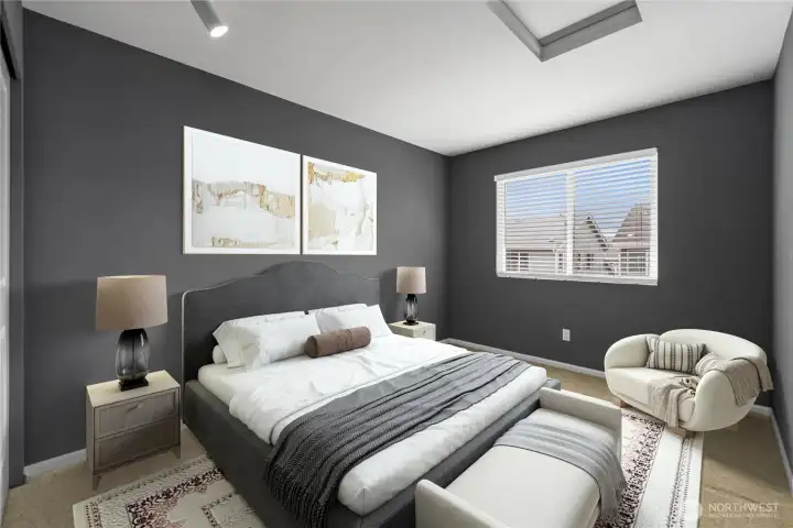 Bedroom two of four. Virtually staged. Bedroom two of four. Virtually staged.