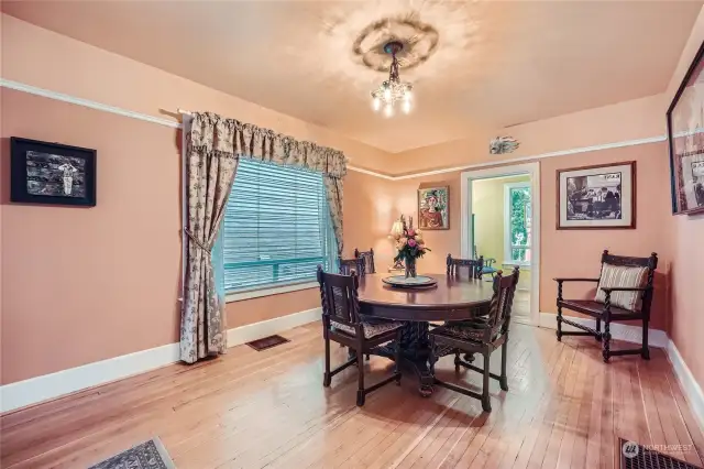 Classic formal dining area that opens up to the Living Room, Kitchen and Great Room