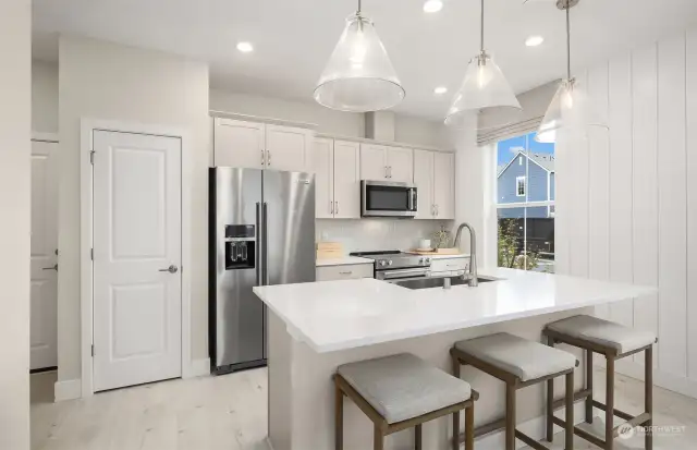 Kitchen and Island - Model Home