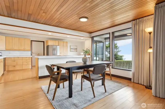 Spacious and beautiful dining room - open floor plan and expansive views.