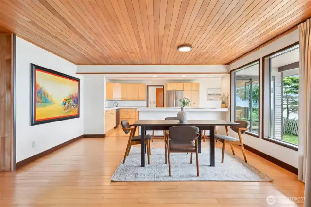 Beautiful wood detailing.