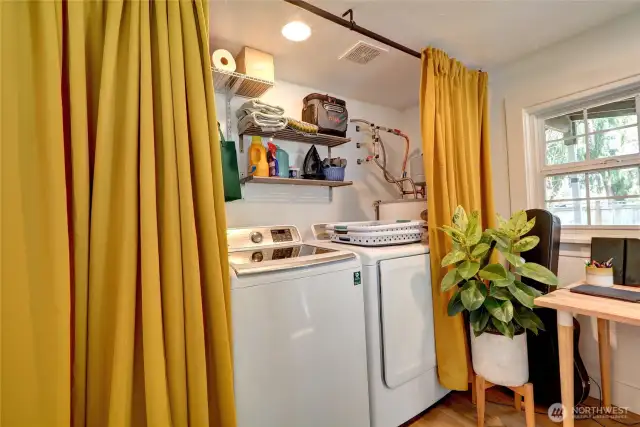 Laundry in second bedroom.