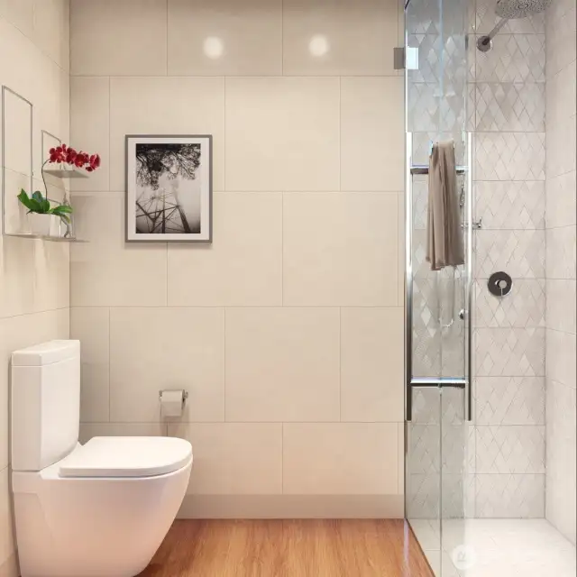 **This is not a real photo. This is the upstairs hall bathroom reimagined.