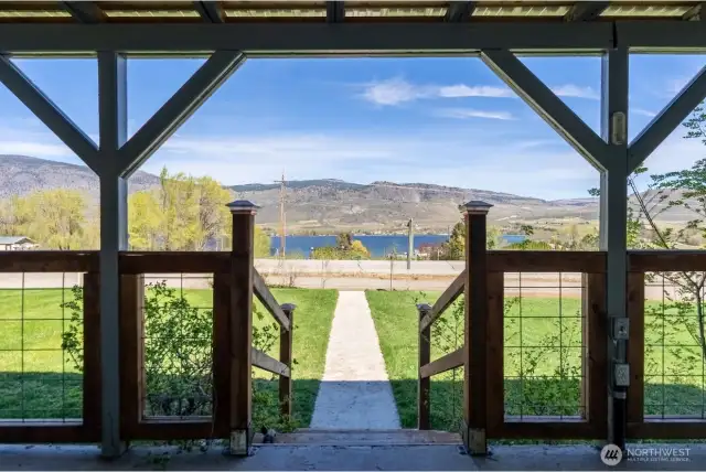 Lake view from deck